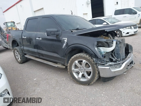 2021 Ford F-150 XL with VIN 1FTFW1E59MFA72823, listed as a IAAI auction lot 41366010 with 66,001 mi miles. Bid and sale history available at carsss.com. Image 1.