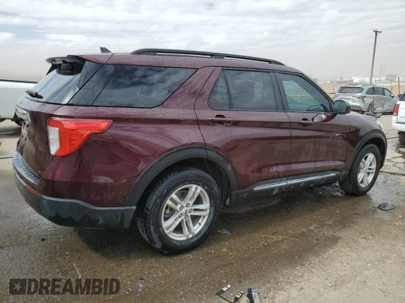 2022 Ford Explorer XLT with VIN 1FMSK7DH1NGA32848, listed as a Copart auction lot 47378465 with 46,329 mi miles and Clean Title. Bid and sale history available at carsss.com. Image 3.
