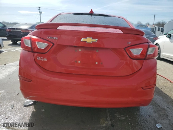 2018 Chevrolet Cruze LT with VIN 1G1BE5SM4J7173318, listed as a Copart auction lot 46454805 with 0 mi miles and Non Repairable. Bid and sale history available at carsss.com. Image 6.