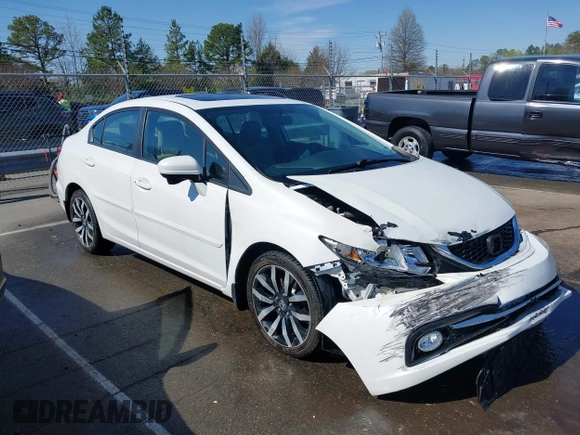 2015 Honda Civic Sedan EX-L with VIN 19XFB2F90FE025017, listed as a IAAI auction lot 41883776 with 98,314 mi miles. Bid and sale history available at carsss.com. Image 13.