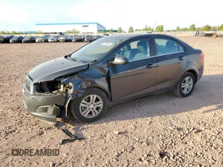 2015 Chevrolet Sonic LT with VIN 1G1JC5SG7F4132086, listed as a Copart auction lot 63196045 with 67,846 mi miles and Salvage title. Bid and sale history available at DreamBid. Image 1.