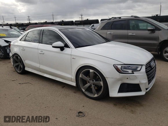 2018 Audi A3 Sedan Premium Plus with VIN WAUJ8GFF4J1019158, listed as a Copart auction lot 44538094 with 81,184 mi miles. Bid and sale history available at carsss.com. Image 4.