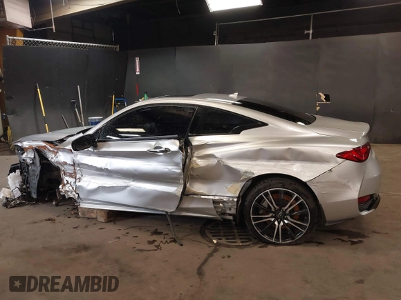 2018 Infiniti Q60 3.0t LUXE with VIN JN1EV7EL3JM391001, listed as a IAAI auction lot 41717307 with 46,105 mi miles. Bid and sale history available at carsss.com. Image 14.
