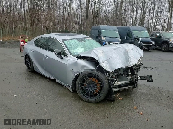2021 Lexus IS 350 F Sport with VIN JTHGZ1E25M5020711, listed as a Copart auction lot 49412285 with 23,350 mi miles and Salvage title. Bid and sale history available at DreamBid. Image 10.