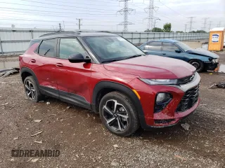 2021 Chevrolet TrailBlazer RS with VIN KL79MUSL7MB008713, listed as a Copart auction lot 68865353 with 12,847 mi miles. Bid and sale history available at carsss.com. Image 4.