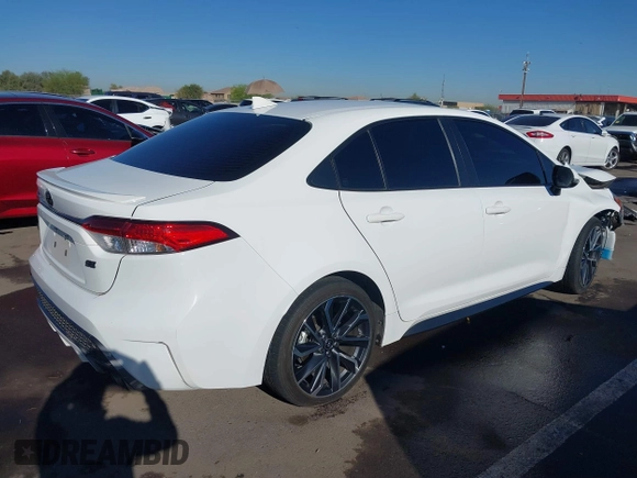 2022 Toyota Corolla SE with VIN JTDP4MCE9N3503940, listed as a IAAI auction lot 41856413 with 50,155 mi miles. Bid and sale history available at carsss.com. Image 4.