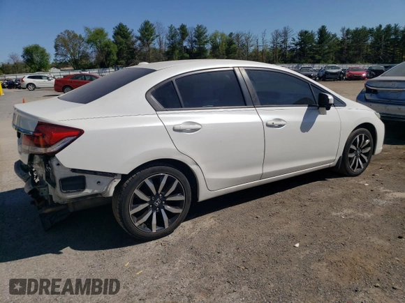 2014 Honda Civic EX-L with VIN 19XFB2F96EE200188, listed as a Copart auction lot 54687825 with 152,439 mi miles and Salvage Title. Bid and sale history available at DreamBid. Image 3.