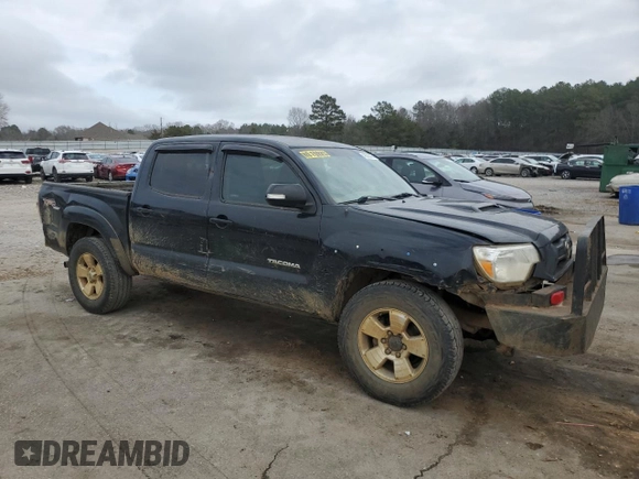 2012 Toyota Tacoma with VIN 5TFLU4EN8CX028993, listed as a Copart auction lot 43585645 with 306,372 mi miles and Salvage title. Bid and sale history available at DreamBid. Image 4.