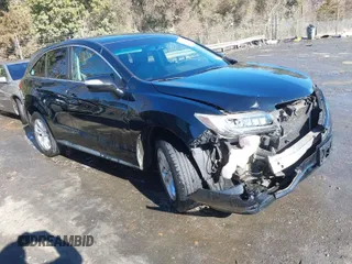 2016 Acura RDX Tech Pkg with VIN 5J8TB4H58GL010770, listed as a IAAI auction lot 41389335 with 107,619 mi miles. Bid and sale history available at carsss.com. Image 1.