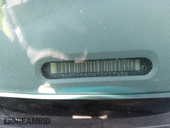 2007 Chrysler PT Cruiser Touring with VIN 3A8FY58B97T527496, listed as a IAAI auction lot 41631948 with Not Provided miles and . Bid and sale history available at DreamBid. Image 9.