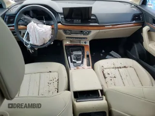2021 Audi Q5 Premium Plus with VIN WA1E2AFY3M2137831, listed as a Copart auction lot 63879184 with 0 mi miles and Salvage Title. Bid and sale history available at carsss.com. Image 8.
