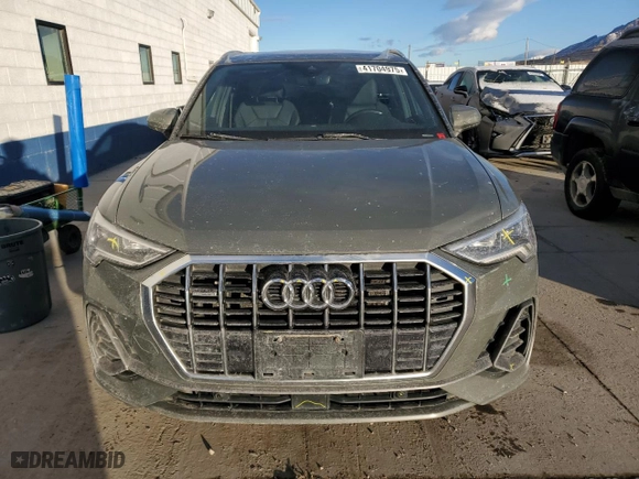 2020 Audi Q3 S line Premium Plus with VIN WA1EECF33L1004479, listed as a Copart auction lot 41704975 with 83,429 mi miles and Salvage Title. Bid and sale history available at carsss.com. Image 5.