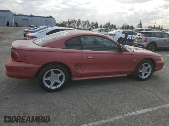 1995 Ford Mustang with VIN 1FALP4046SF283514, listed as a Copart auction lot 47492825 with 121,272 mi miles and Clean Title. Bid and sale history available at carsss.com. Image 3.