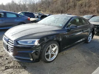 2019 Audi A5 Premium Plus with VIN WAUTNAF50KA033646, listed as a Copart auction lot 81295084 with 82,793 mi miles and Salvage Title. Bid and sale history available at DreamBid. Image 1.