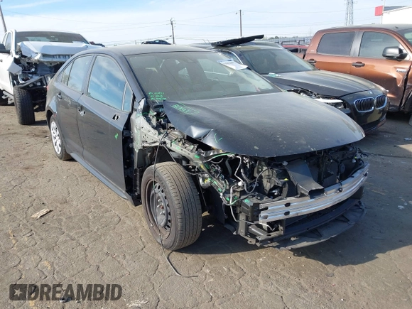 2022 Toyota Corolla LE with VIN JTDEPMAE9NJ209872, listed as a IAAI auction lot 41902891 with 37,479 mi miles and . Bid and sale history available at DreamBid. Image 1.