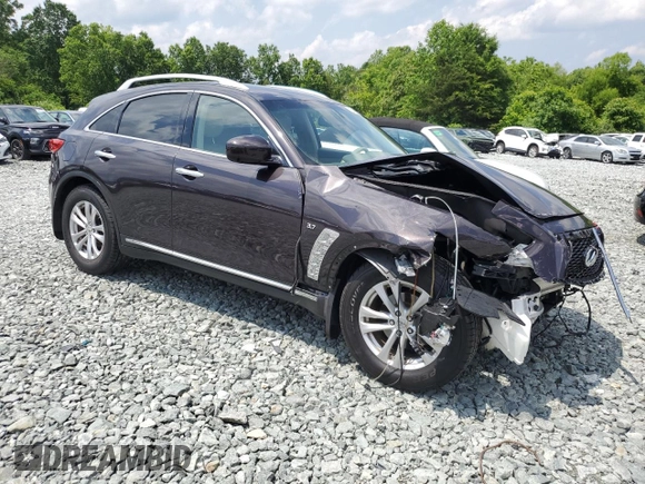 2017 Infiniti QX70 z VIN JN8CS1MW2HM412523, wystawiony jako Copart lot #57143005 z przebiegiem 79 564 mil mil oraz Szkoda całkowita • Salvage title. Historia ofert i sprzedaży dostępna na DreamBid. Obrazek 4.
