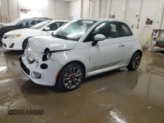 2017 FIAT 500 Pop with VIN 3C3CFFKR6HT561252, listed as a Copart auction lot 49450195 with 73,337 mi miles and Salvage Title. Bid and sale history available at carsss.com. Image 1.