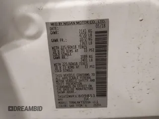 2018 Nissan Rogue SV z VIN 5N1AT2MV4JC809851, wystawiony jako IAAI lot #42018363 z przebiegiem 67 917 mil mil oraz . Historia ofert i sprzedaży dostępna na DreamBid. Obrazek 9.