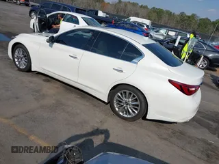 2021 Infiniti Q50 3.0t LUXE with VIN JN1EV7BP3MM700462, listed as a IAAI auction lot 41800539 with 55,866 mi miles. Bid and sale history available at carsss.com. Image 3.