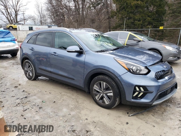 2020 Kia Niro EX Premium with VIN KNDCE3LC1L5433825, listed as a Copart auction lot 46509655 with 54,801 mi miles and Salvage Title. Bid and sale history available at carsss.com. Image 4.