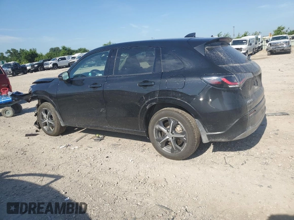 2023 Honda HR-V EX-L with VIN 3CZRZ2H79PM737208, listed as a Copart auction lot 64255655 with 48,130 mi miles and Salvage title. Bid and sale history available at DreamBid. Image 2.