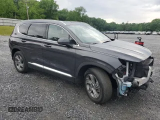 2022 Hyundai Santa Fe SEL with VIN 5NMS24AJ3NH409747, listed as a Copart auction lot 54400295 with 17,621 mi miles and Salvage Title. Bid and sale history available at DreamBid. Image 4.