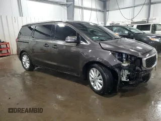 2016 Kia Sedona EX with VIN KNDMC5C13G6121851, listed as a Copart auction lot 46117965 with 165,553 mi miles and Salvage Title. Bid and sale history available at carsss.com. Image 4.
