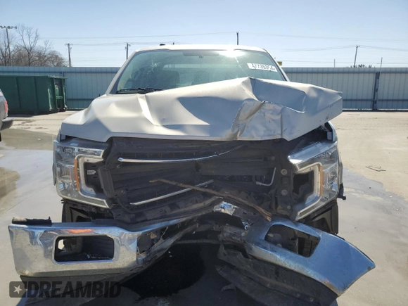 2018 Ford F-150 XL with VIN 1FTEW1CB3JKE57656, listed as a Copart auction lot 47735355 with 152,501 mi miles and Salvage title. Bid and sale history available at DreamBid. Image 5.
