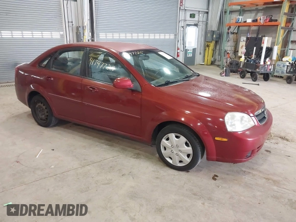 2007 Suzuki Forenza z VIN KL5JD56Z47K599789, wystawiony jako IAAI lot #41747725 z przebiegiem 145 029 mil mil oraz . Historia ofert i sprzedaży dostępna na DreamBid. Obrazek 1.