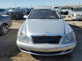 2005 Mercedes-Benz S-Class 4.3L with VIN WDBNG70J55A455669, listed as a Copart auction lot 54768404 with 190,010 mi miles and Salvage Title. Bid and sale history available at carsss.com. Image 5.