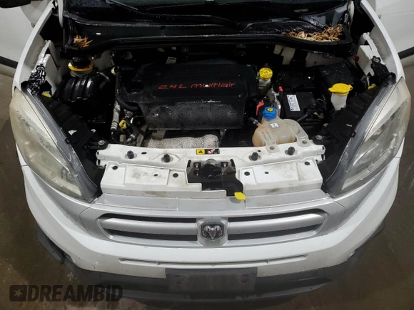 2017 Ram ProMaster City Cargo Tradesman SLT with VIN ZFBERFBBXH6D83800, listed as a Copart auction lot 75333564 with 107,509 mi miles and Salvage Title. Bid and sale history available at DreamBid. Image 12.