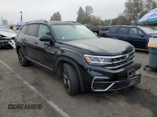 2022 Volkswagen Atlas 3.6L V6 SEL R-Line with VIN 1V2AR2CAXNC558551, listed as a Copart auction lot 86841944 with 31,464 mi miles and Salvage Title. Bid and sale history available at carsss.com. Image 4.
