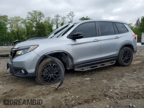 2019 Honda Passport EX-L with VIN 5FNYF8H52KB030914, listed as a Copart auction lot 55708015 with 103,784 mi miles and Salvage title. Bid and sale history available at DreamBid. Image 1.