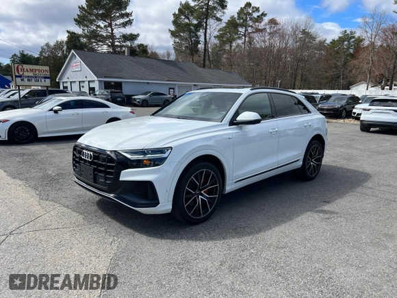 2019 Audi Q8 Premium Plus with VIN WA1EVAF17KD039090, listed as a Copart auction lot 53704905 with 79,894 mi miles and Clean Title. Bid and sale history available at carsss.com. Image 2.