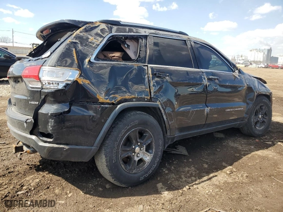 2015 Jeep Grand Cherokee Laredo with VIN 1C4RJFAG5FC230112, listed as a Copart auction lot 50146735 with 0 mi miles and Salvage Title. Bid and sale history available at carsss.com. Image 3.