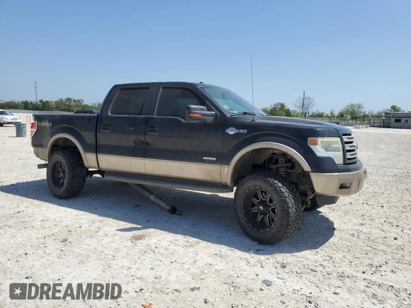 2014 Ford F-150 XL with VIN 1FTFW1ET8EKF05524, listed as a Copart auction lot 50456755 with 175,440 mi miles and Salvage Title. Bid and sale history available at carsss.com. Image 4.