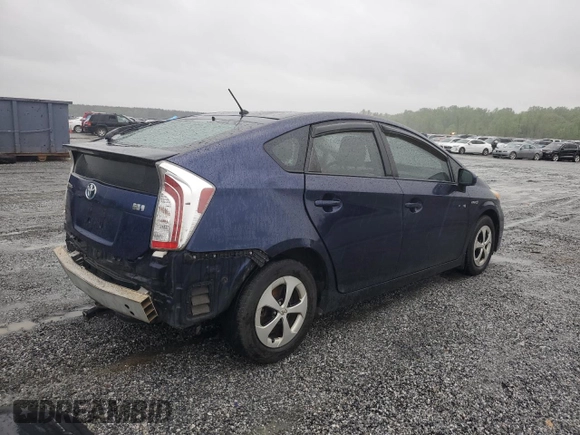 2013 Toyota Prius One with VIN JTDKN3DU1D0341471, listed as a Copart auction lot 52001815 with 207,181 mi miles and Salvage Title. Bid and sale history available at carsss.com. Image 3.