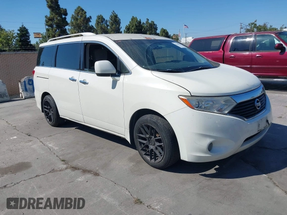 2014 Nissan Quest S with VIN JN8AE2KP7E9107596, listed as a IAAI auction lot 42745979 with 180,780 mi miles and . Bid and sale history available at DreamBid. Image 1.