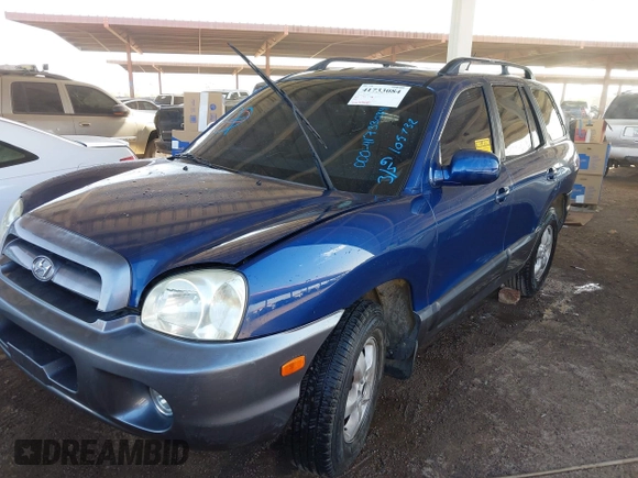 2006 Hyundai Santa Fe GLS with VIN KM8SC13D36U105732, listed as a IAAI auction lot 41733084 with 224,400 mi miles. Bid and sale history available at carsss.com. Image 2.