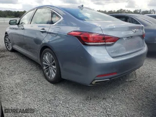 2017 Genesis G80 3.8L with VIN KMHGN4JE5HU178049, listed as a Copart auction lot 74025624 with 0 mi miles and Salvage Title. Bid and sale history available at carsss.com. Image 2.