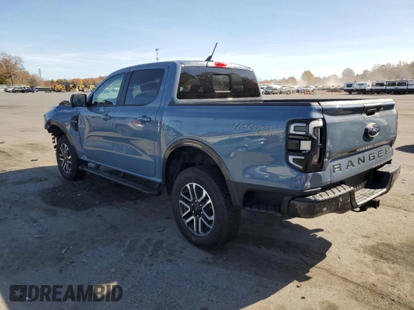2024 Ford Ranger LARIAT with VIN 1FTER4KH3RLE18571, listed as a Copart auction lot 77970604 with 2,375 mi miles and Salvage Title. Bid and sale history available at carsss.com. Image 2.