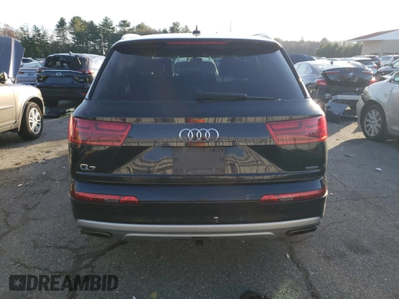 2018 Audi Q7 Premium with VIN WA1AHAF78JD004454, listed as a Copart auction lot 82393654 with 131,091 mi miles and Salvage title. Bid and sale history available at DreamBid. Image 6.