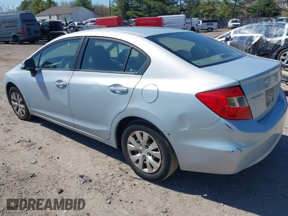 2012 Honda Civic Sdn LX with VIN 2HGFB2F53CH518723, listed as a IAAI auction lot 41995943 with 204,984 mi miles. Bid and sale history available at carsss.com. Image 3.