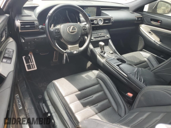 2017 Lexus RC 350 with VIN JTHSE5BC2H5007785, listed as a Copart auction lot 57786905 with 81,685 mi miles and Salvage title. Bid and sale history available at DreamBid. Image 8.