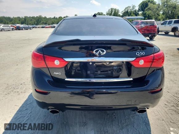 2017 Infiniti Q50 Premium с VIN JN1EV7AR1HM840938, выставлен на аукционе Copart как лот 64193265 с пробегом 62 172 миль миль и Списание • Salvage title. История ставок и продаж доступна на DreamBid. Изображение 6.