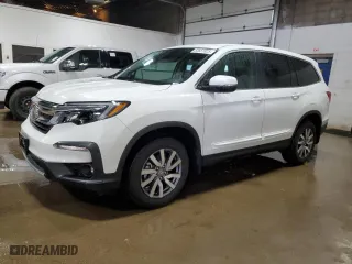 2022 Honda Pilot EX-L with VIN 5FNYF6H50NB099934, listed as a Copart auction lot 53651825 with 14,701 mi miles and Salvage Title. Bid and sale history available at carsss.com. Image 1.