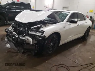 2021 Acura TLX Type S with VIN 19UUB7F02MA001227, listed as a Copart auction lot 85493274 with 63,049 mi miles and Salvage Title. Bid and sale history available at carsss.com. Image 1.