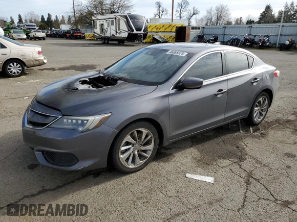 2017 Acura ILX w/Premium Pkg with VIN 19UDE2F77HA012818, listed as a Copart auction lot 46895675 with 106,162 mi miles and Salvage Title. Bid and sale history available at carsss.com. Image 1.