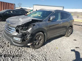 2014 Hyundai Santa Fe Sport with VIN 5XYZU3LB8EG182963, listed as a Copart auction lot 46227995 with 113,984 mi miles and Salvage Title. Bid and sale history available at carsss.com. Image 1.