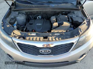 2012 Kia Sorento LX with VIN 5XYKT3A69CG280519, listed as a Copart auction lot 89378525 with 206,417 mi miles and Salvage Title. Bid and sale history available at carsss.com. Image 12.